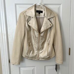 NEW Marc New York gold moto jacket S